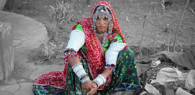 Village Lady in Bajana